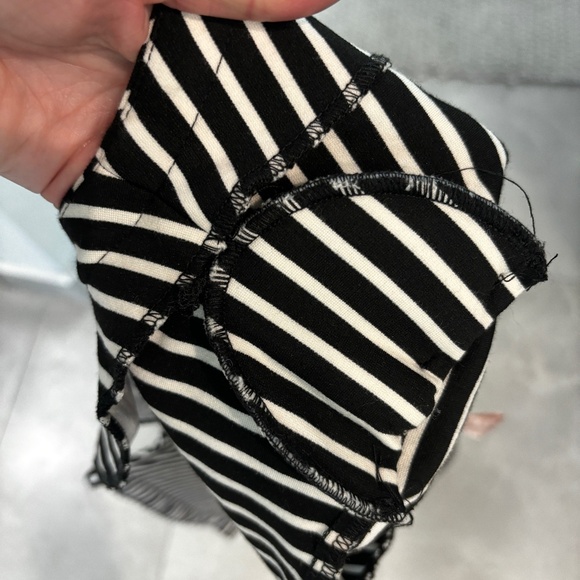 Philosophy 3/4 Sleeve Cropped Jacket - Black/White Petite S - Picture 5 of 8